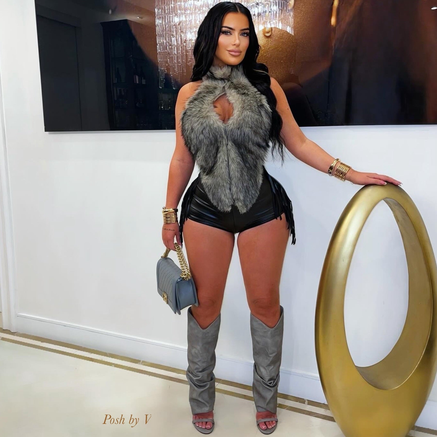 Ravine distressed boots (Grey)