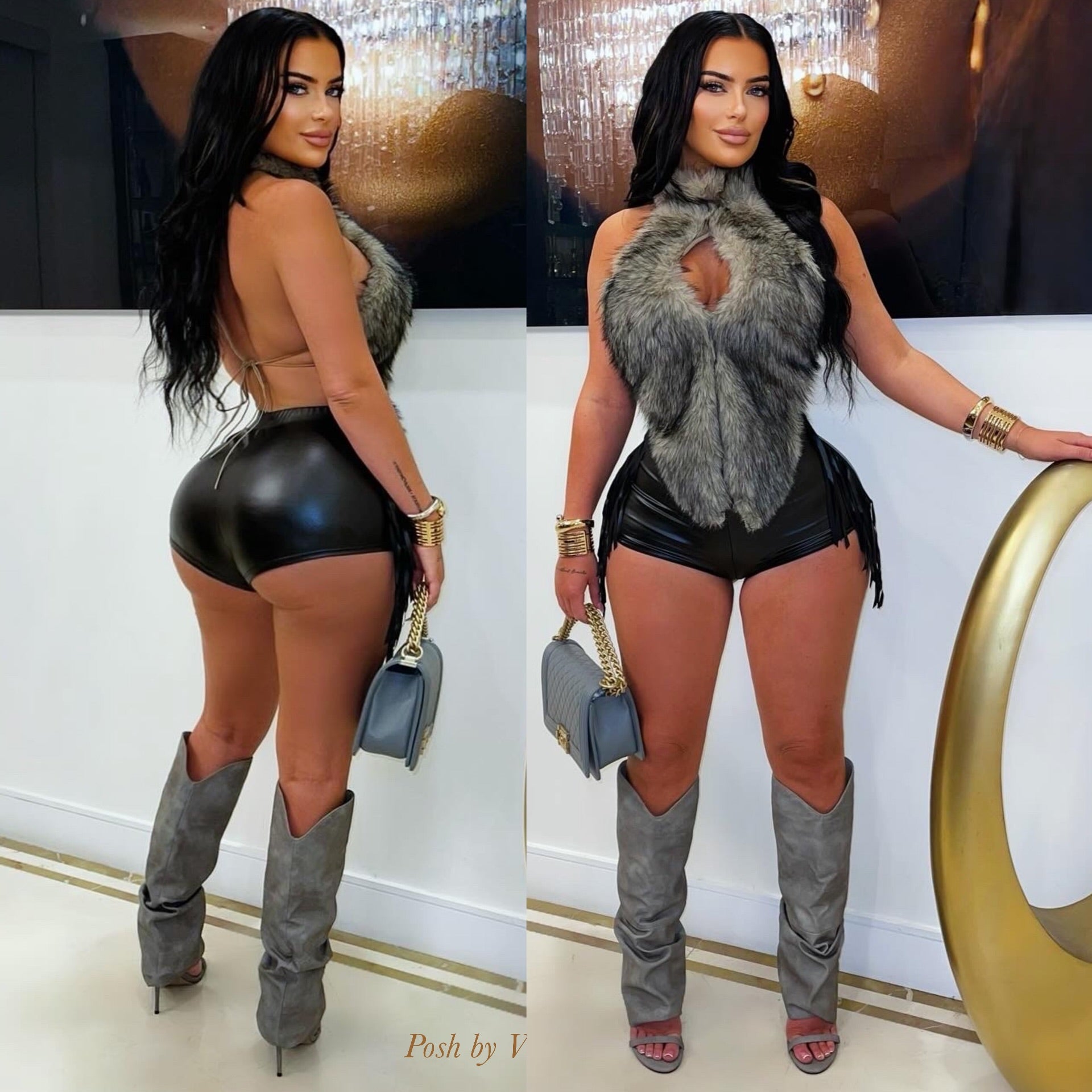 Ravine distressed boots (Grey)