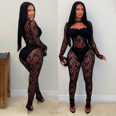 Theory lace jumpsuit (Wine)