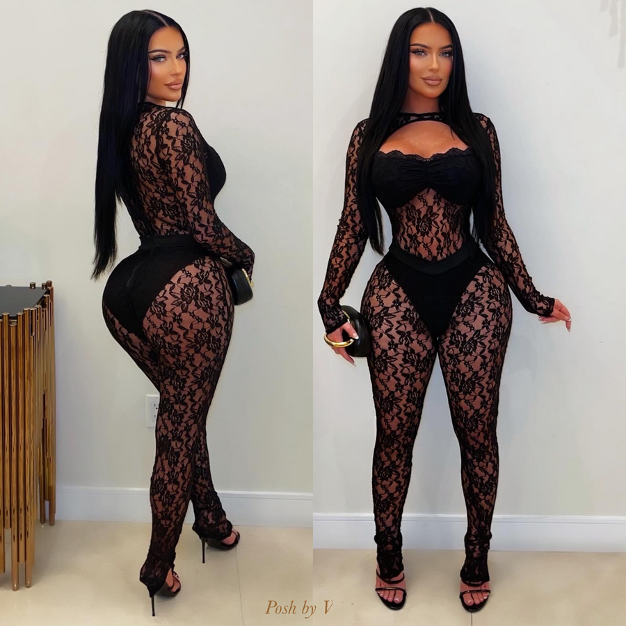 Theory lace jumpsuit (Black)