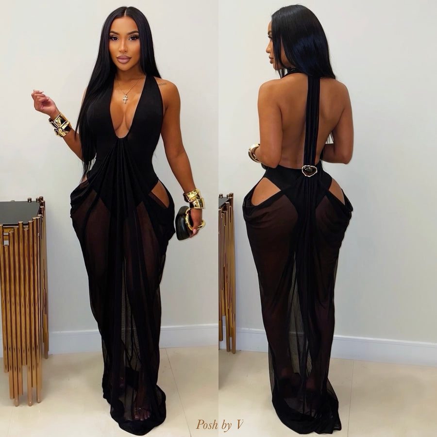 Miso resort maxi dress (Black)