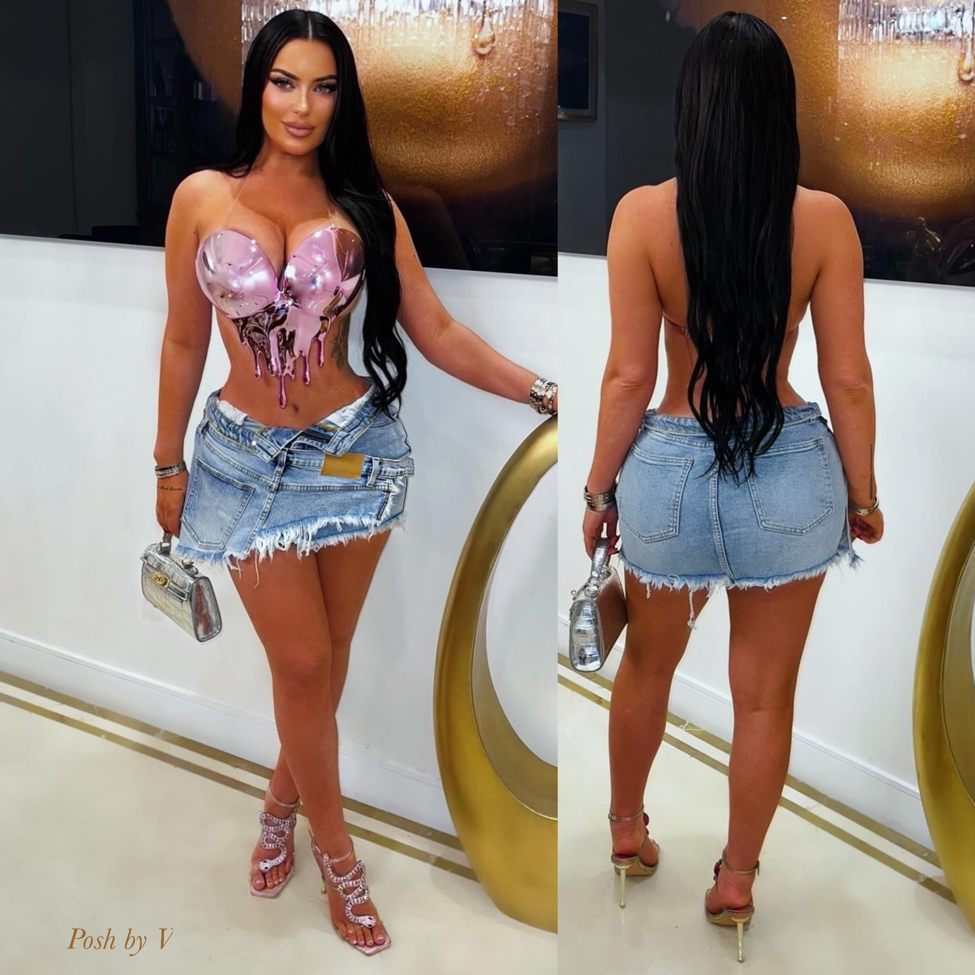 Loki double waist skirt (Blue)