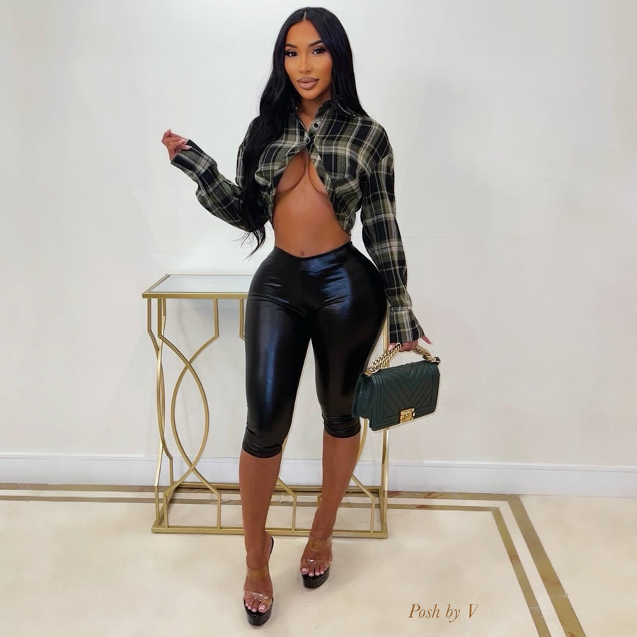 Rita capri leggings (Black)