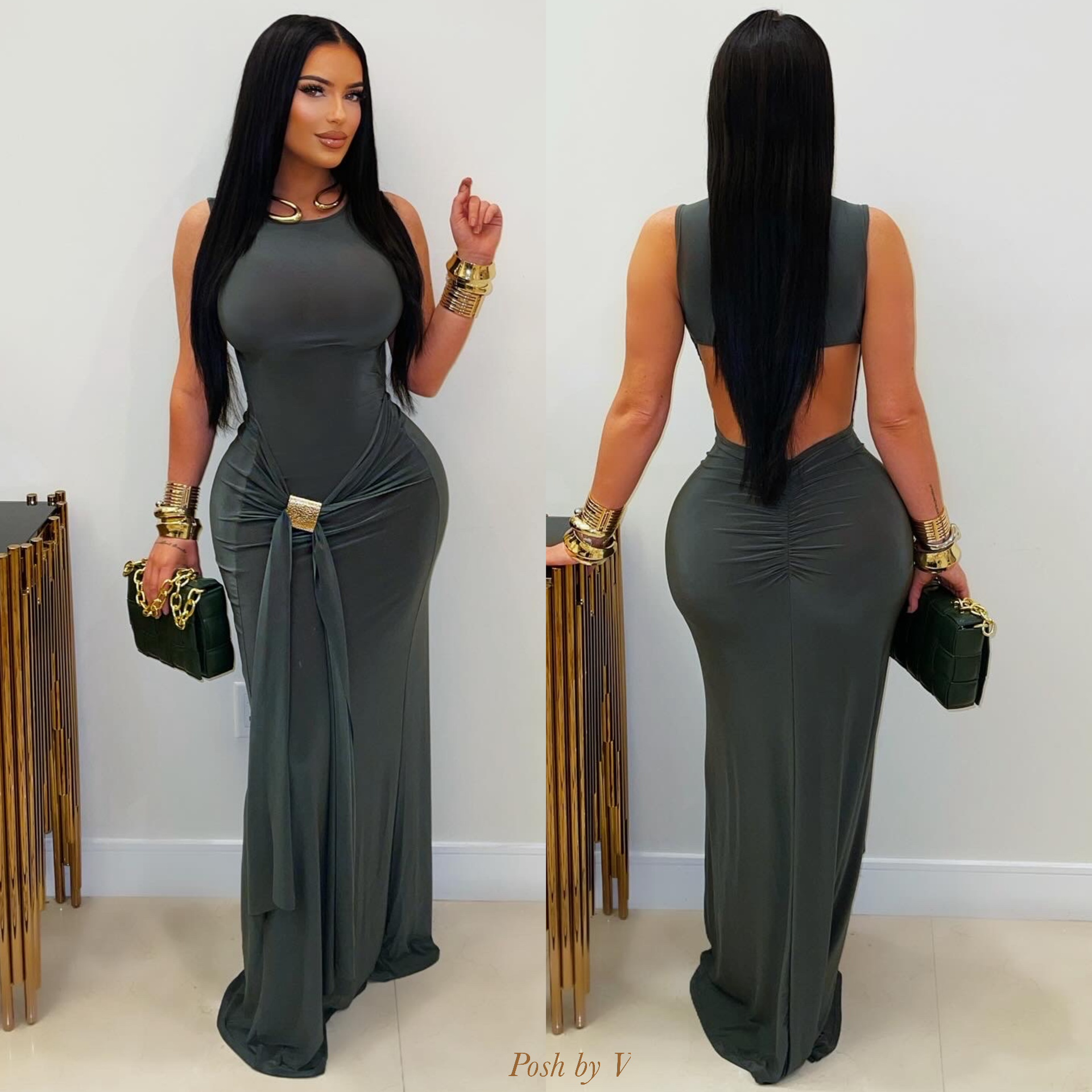 Tilene maxi dress (Wine)