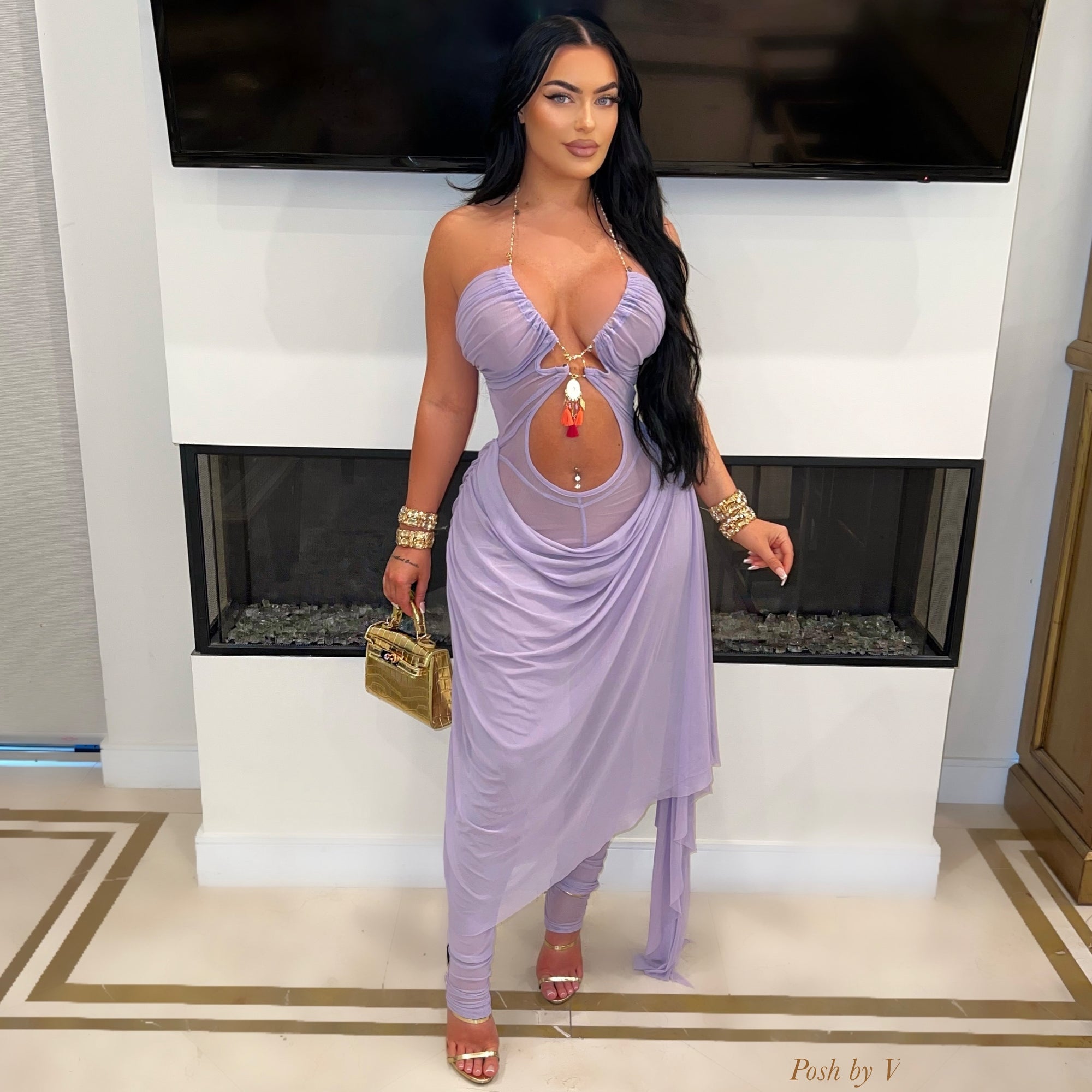 Aubri maxi dress (Blue)