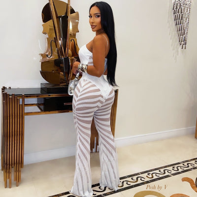 Aventi lace jumpsuit (White)
