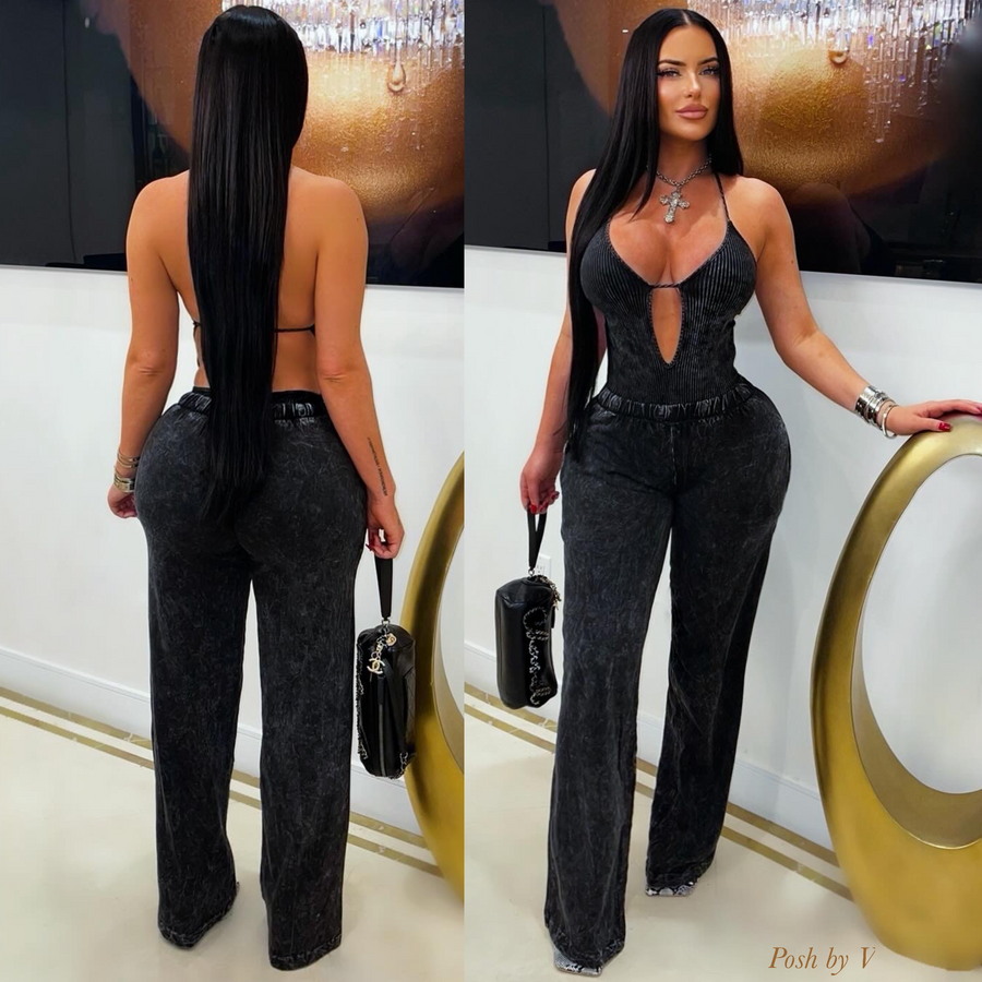 Ultra bodysuit/jogger set (Black)