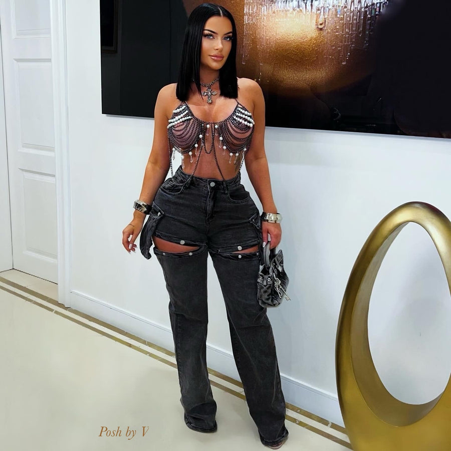 Driza snap jeans (Black)