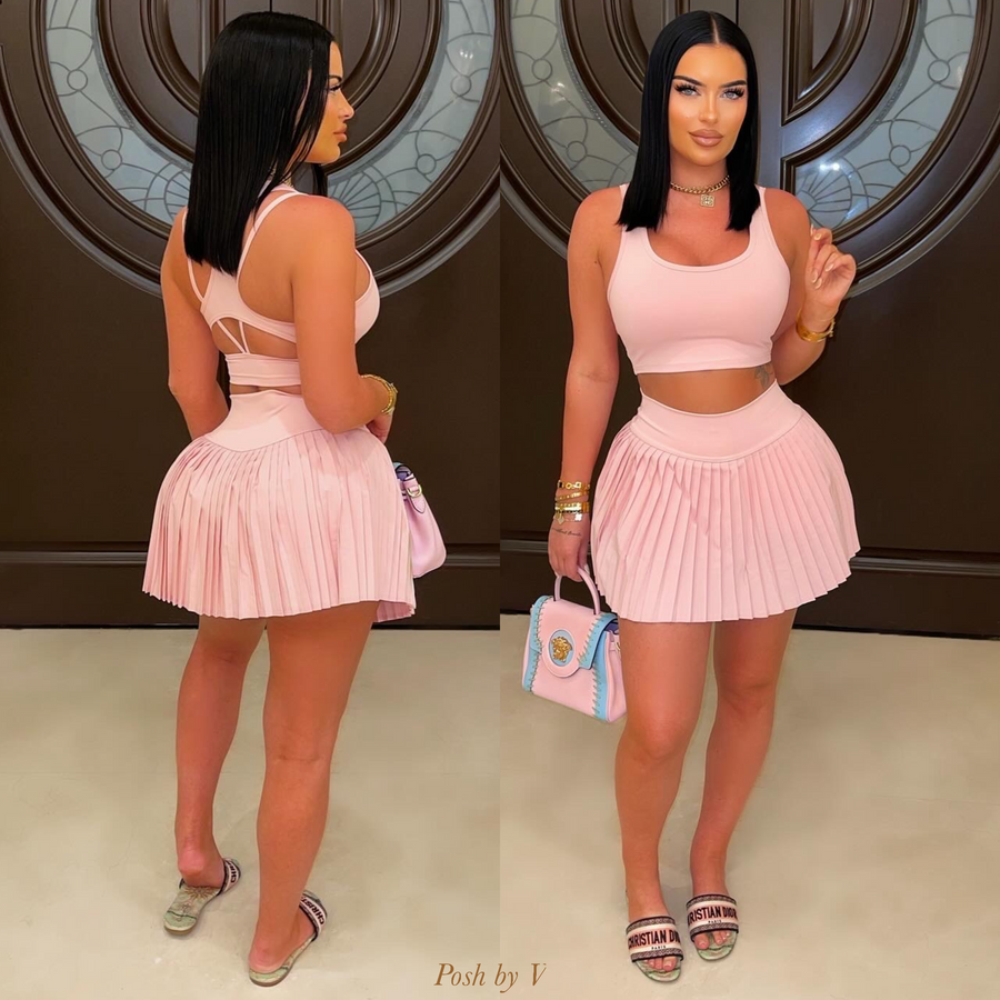 Enzo caged pants set (Nude)