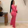 Tiona crystal jacket set (Pink)