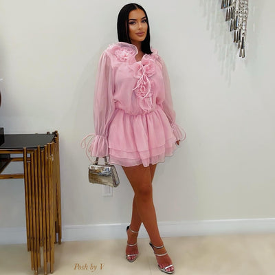 Jillian rose glam dress (Pink)