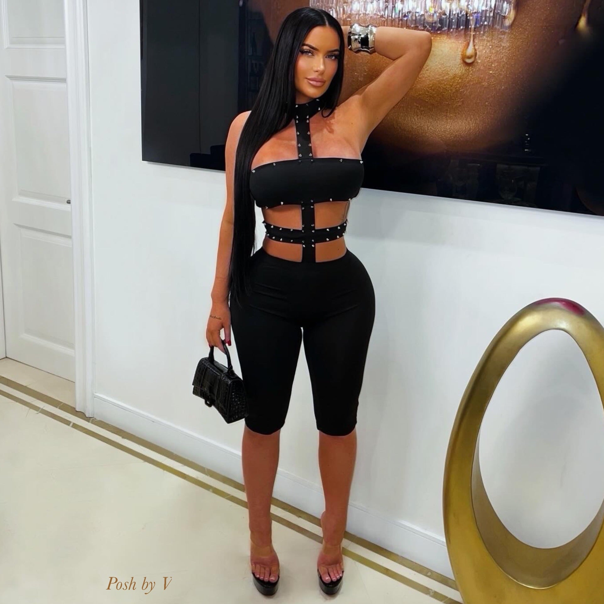 Vibe jumpsuit (Black/silver)