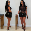 London sequin skirt set (Black)