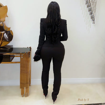 Luxe pants set (Black)