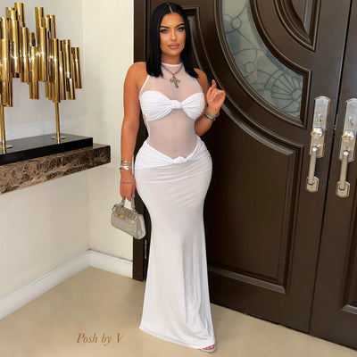 Slaja knot maxi dress (Orange)
