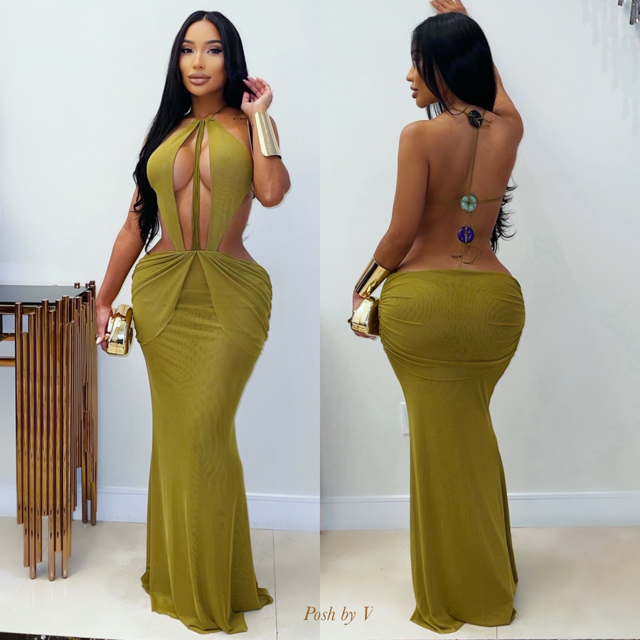 Bolivia resort dress (Green)