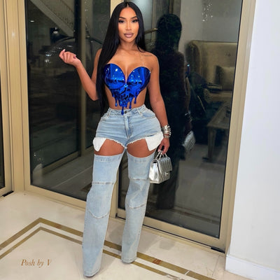 Osuna cut jeans (Blue)