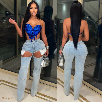Osuna cut jeans (Blue)