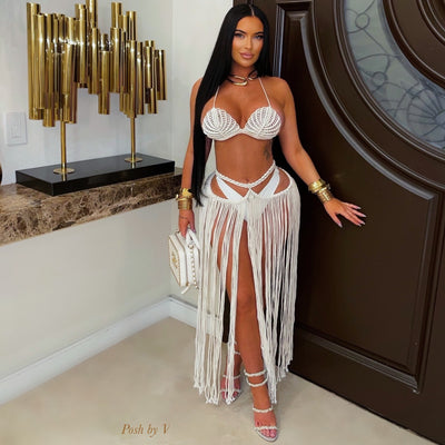 Kaoba crochet cover set (Ivory)