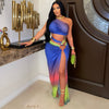 Theory ombre skirt set (Blue multi)