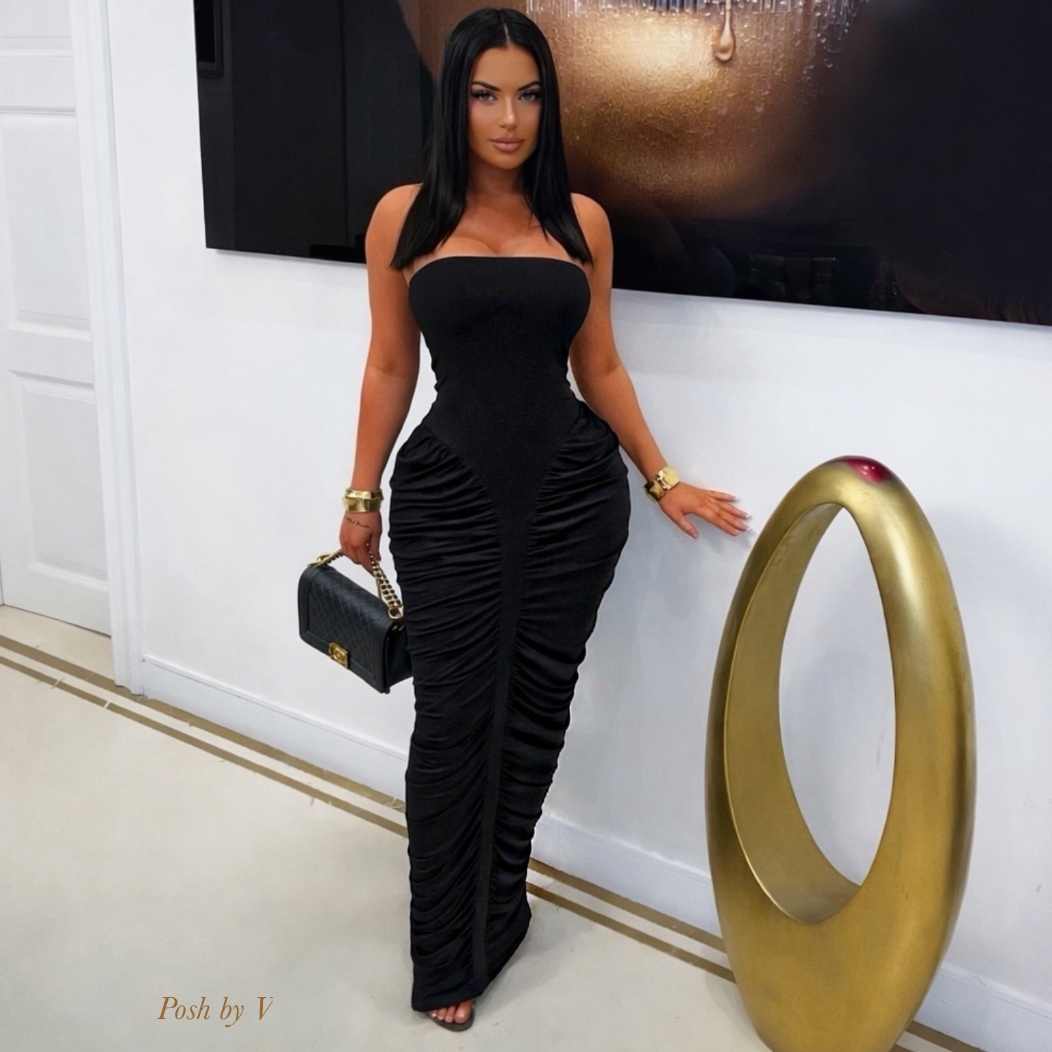 Venus maxi dress (Black)