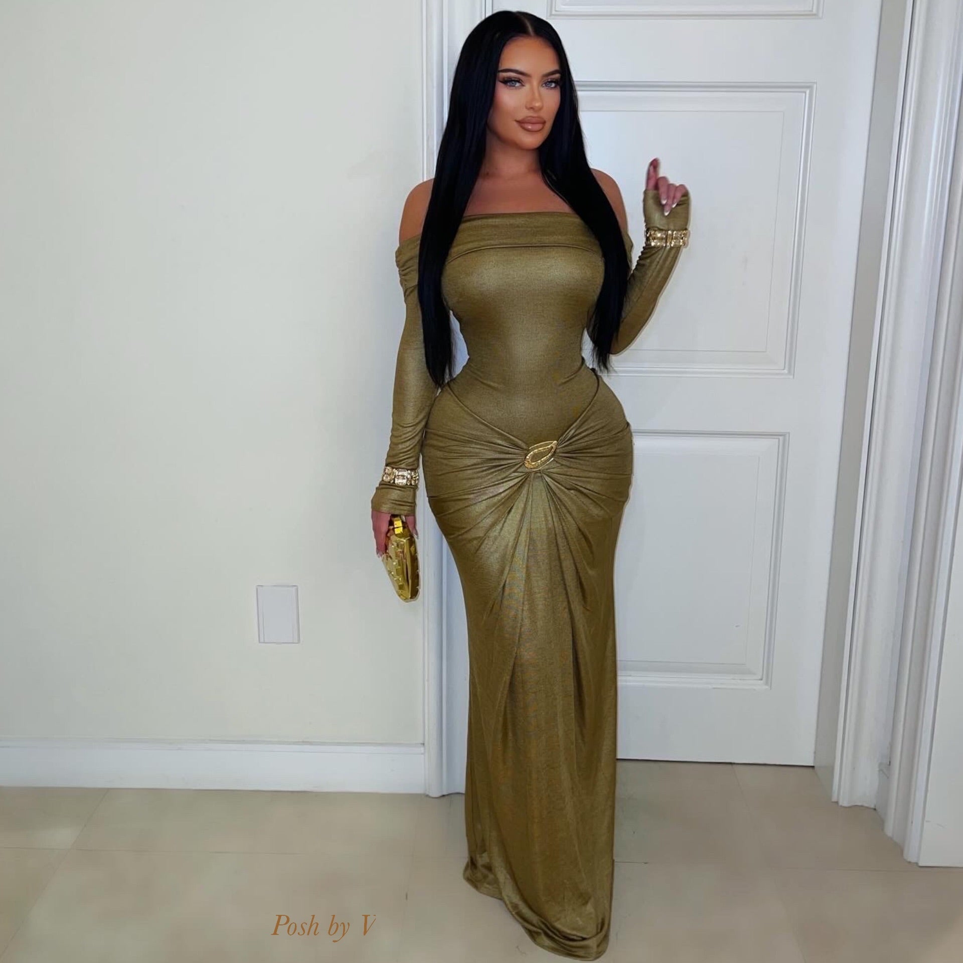 Galila glam dress (Gold)