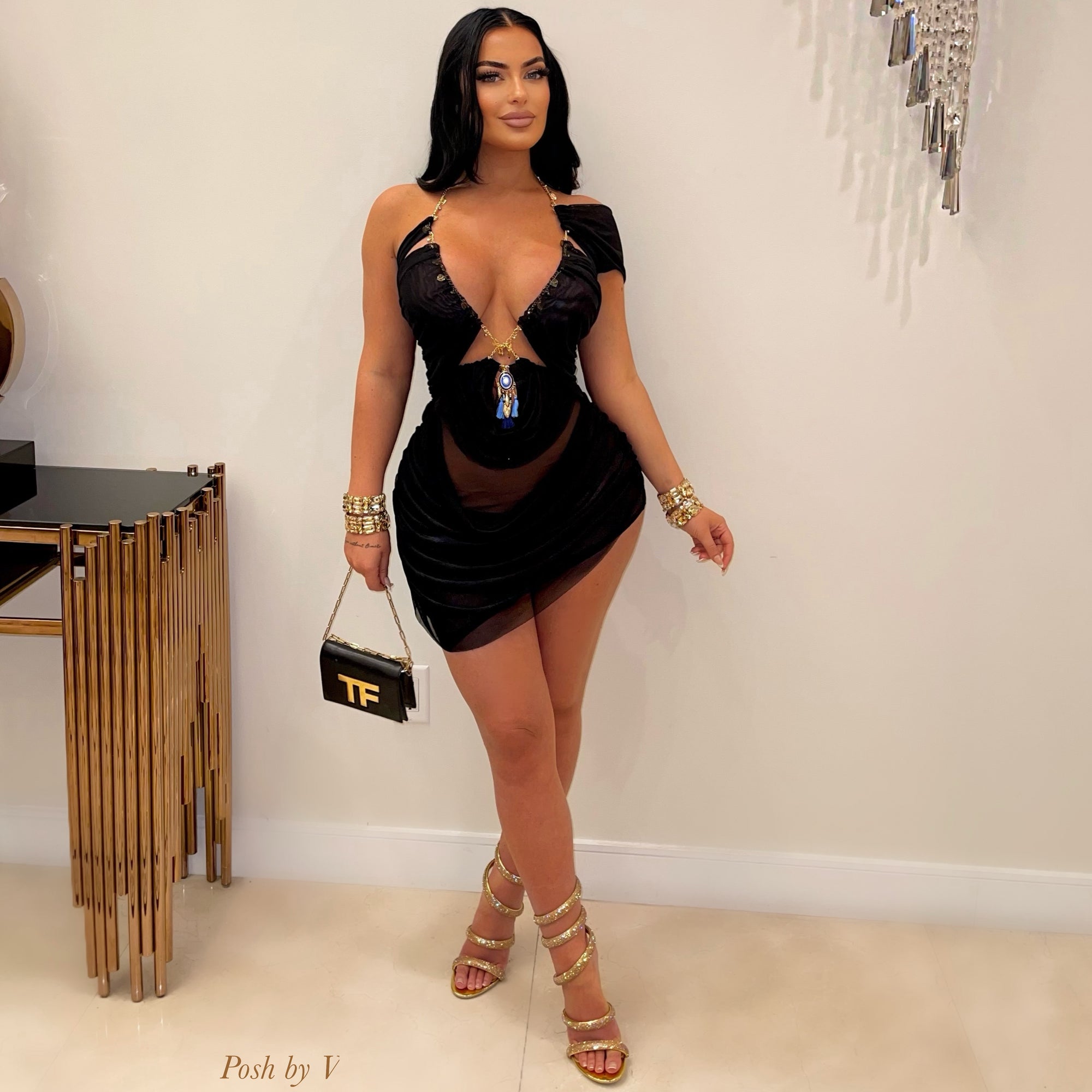 Etani glam heels (Gold)