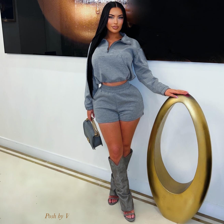 Tati shorts set (Grey)