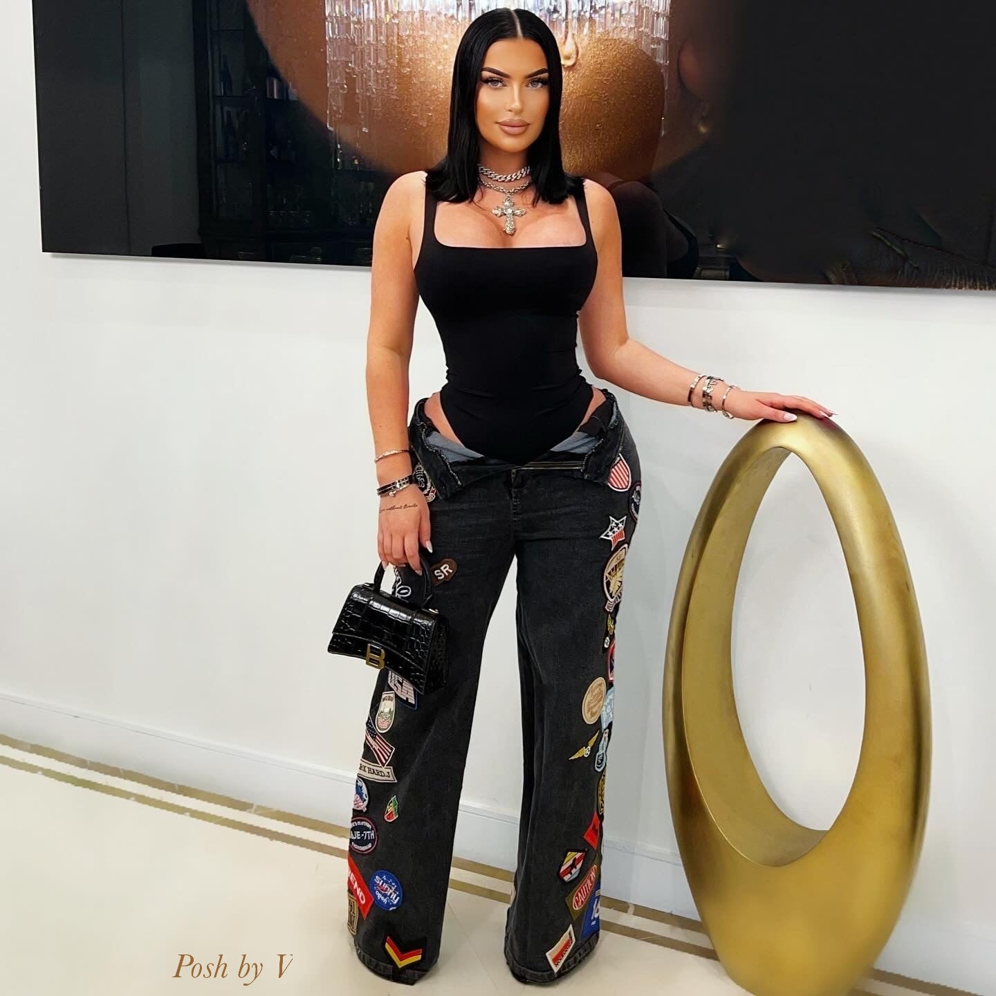 Iris bodysuit (Black)