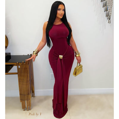 Tilene maxi dress (Wine)