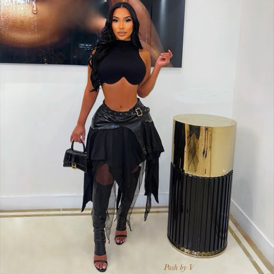 Cara crop top (Black)
