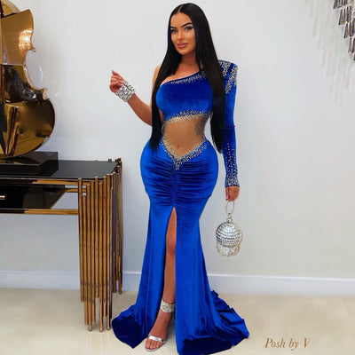 Amor glam gown (Royal blue)