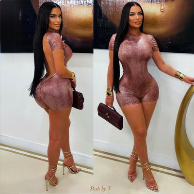Silo snake romper (Wine)
