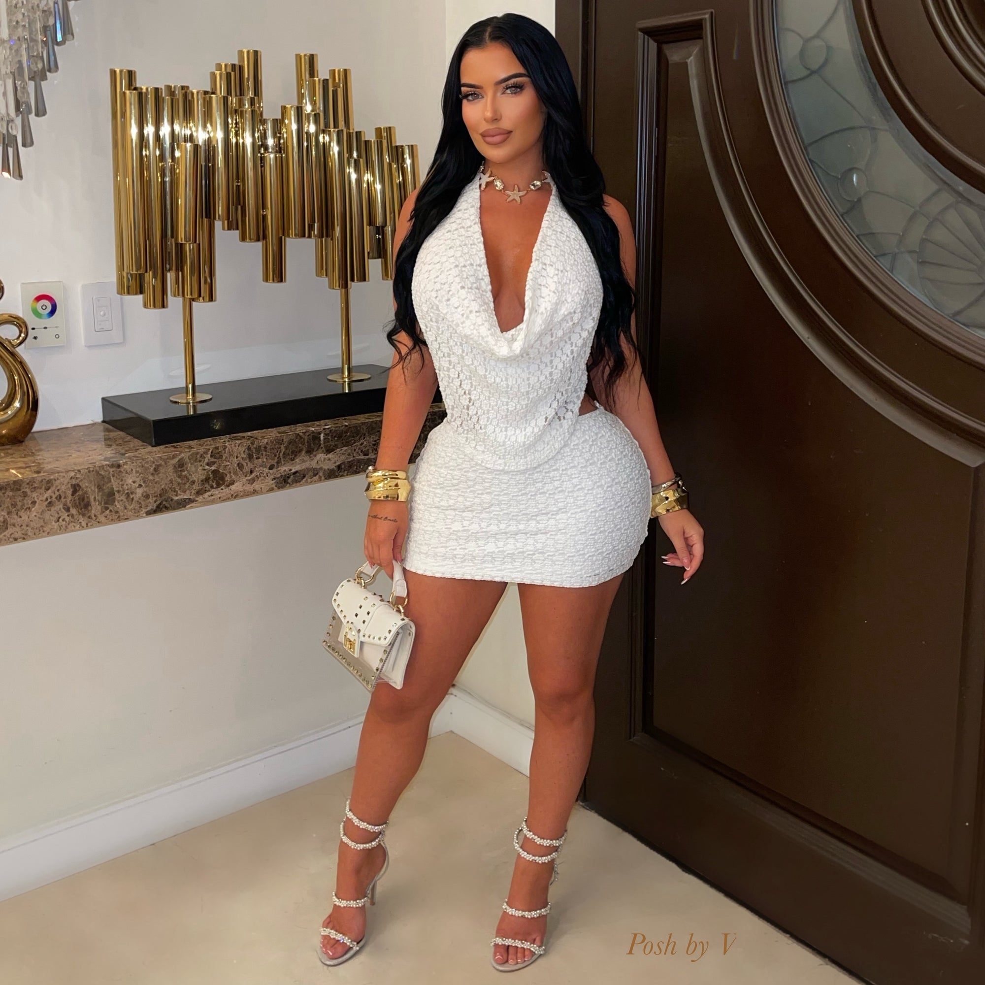 Honey mini dress (White)