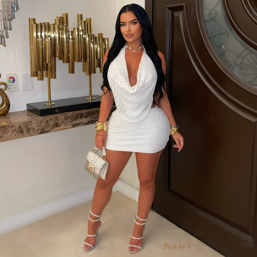 Honey mini dress (White)