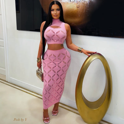 Pyra skirt set (Pink)