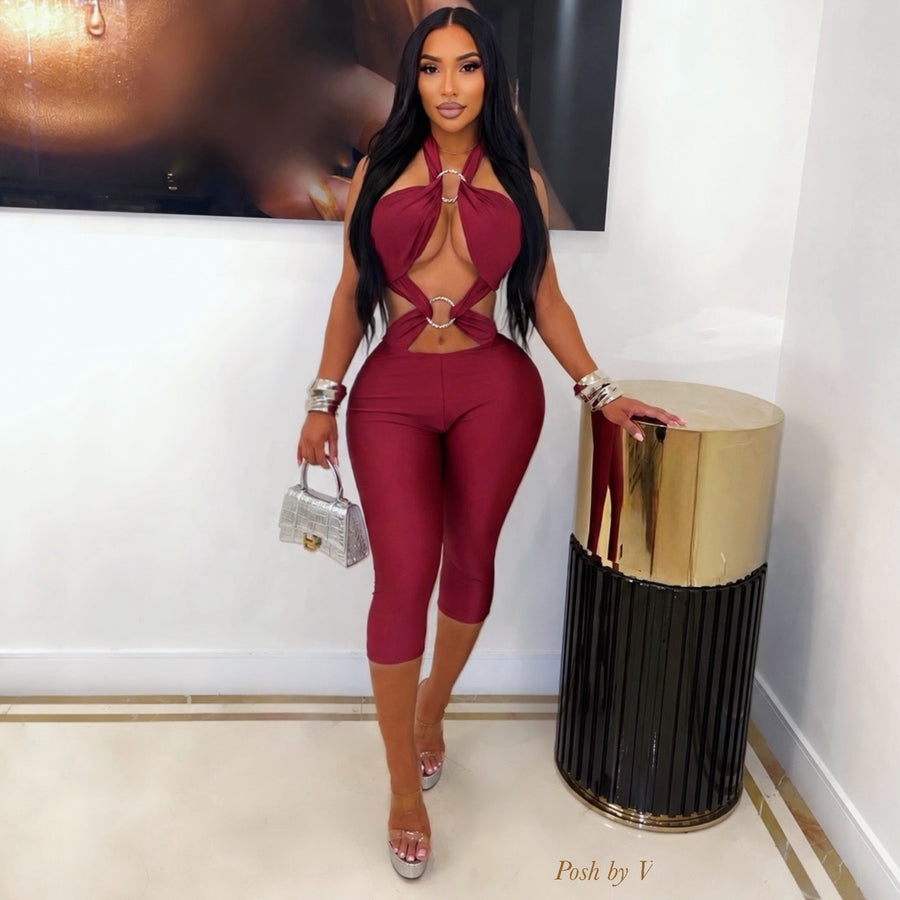 Sokaiya jumpsuit (Wine)