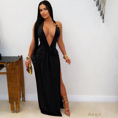 Veline maxi dress (Black)