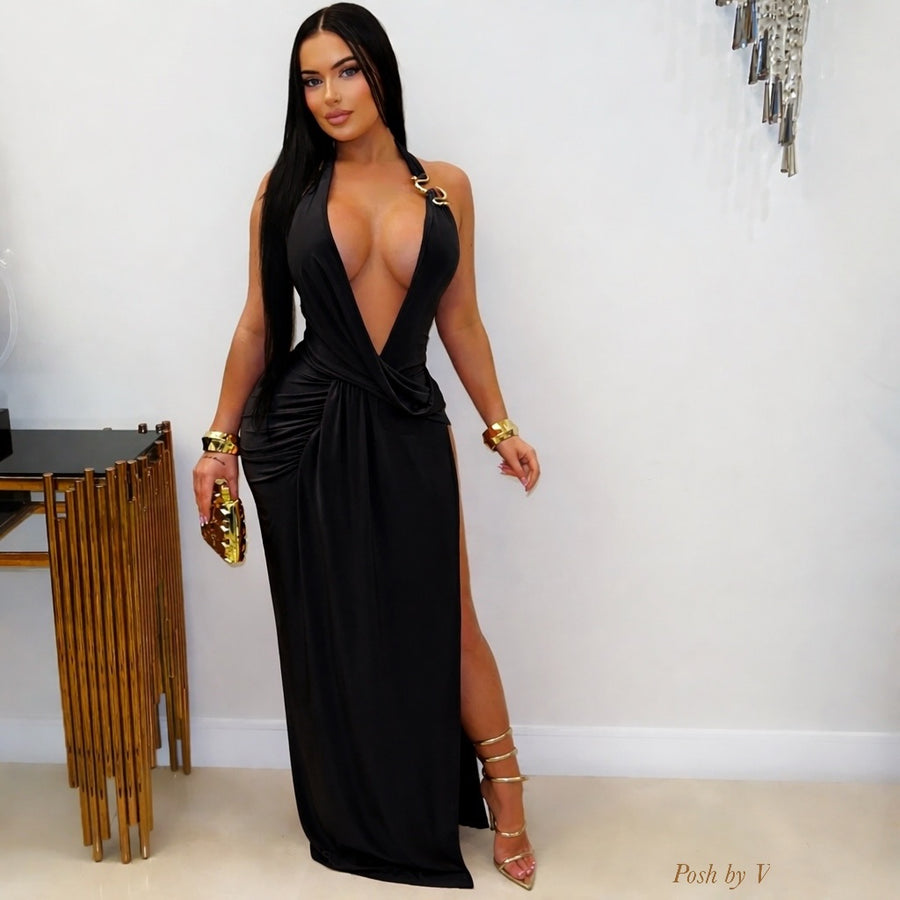 Veline maxi dress (Black)