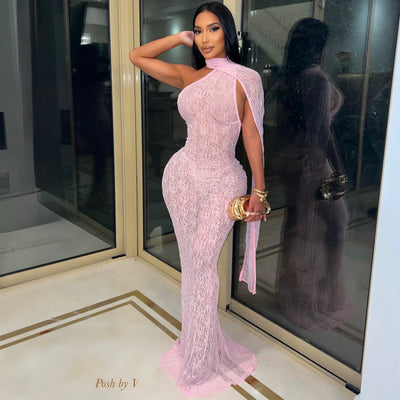 Marilyn mermaid dress (Pink)
