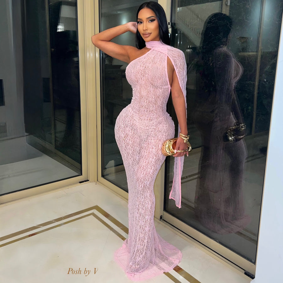 Marilyn mermaid dress (Pink)