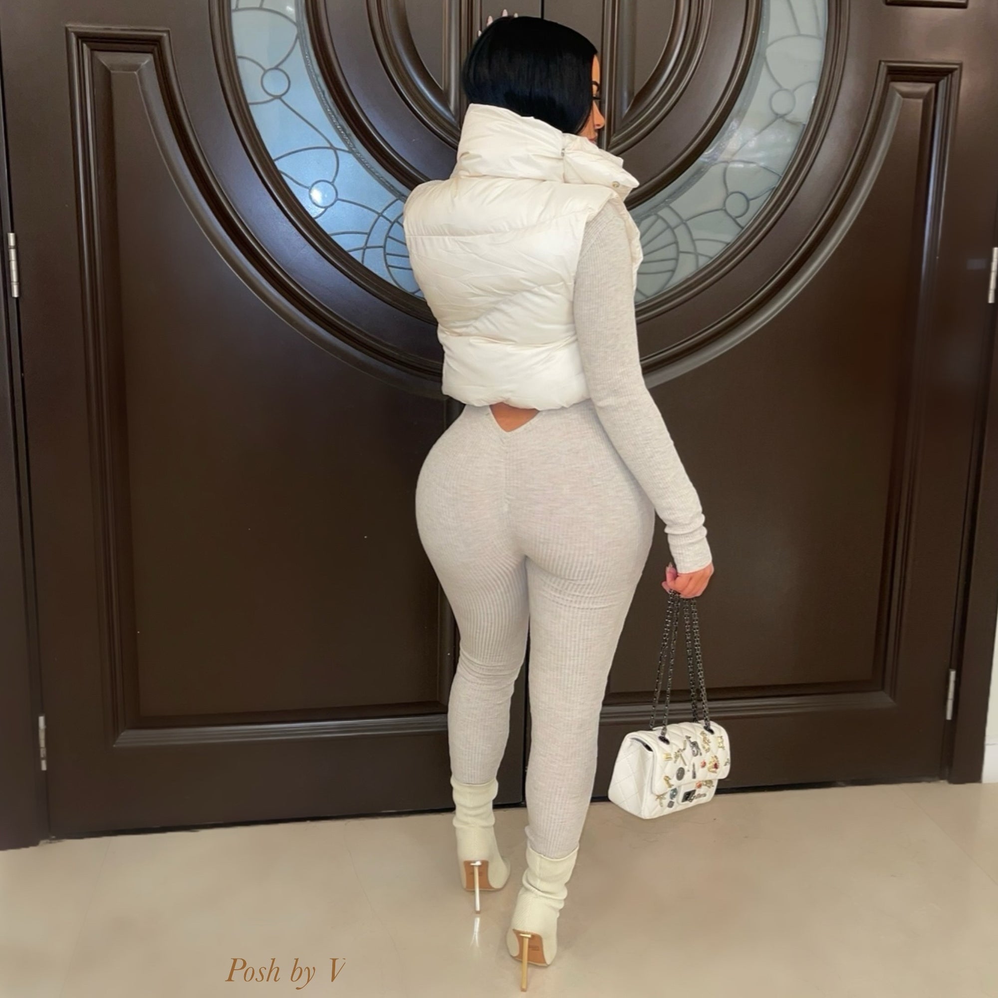 Paris puffer vest (Ivory)