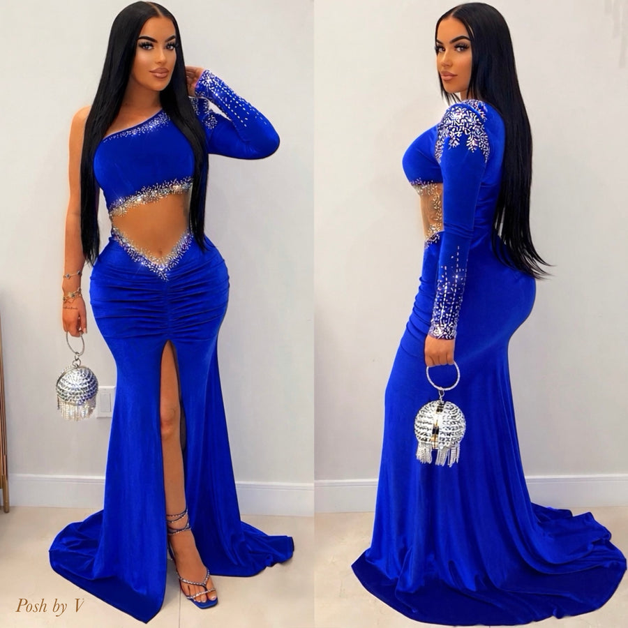 Amor glam gown (Royal blue)