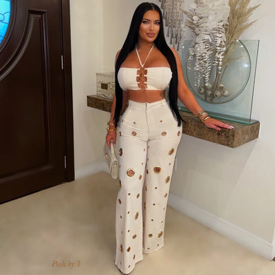 Henzi pants set (Cream)