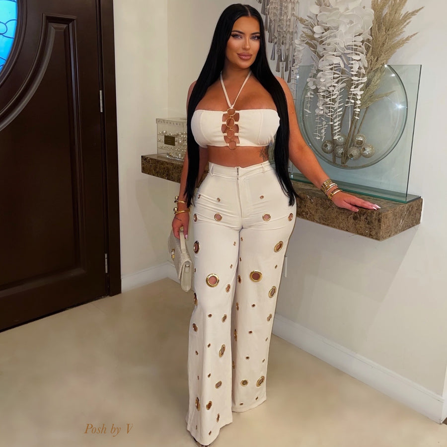 Henzi pants set (Cream)