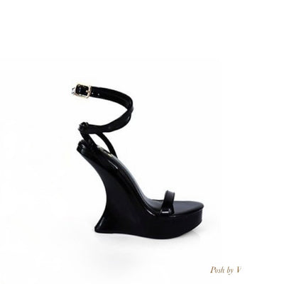Cami wedge heels (Black)