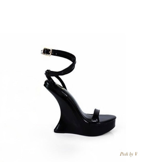 Cami wedge heels (Black)