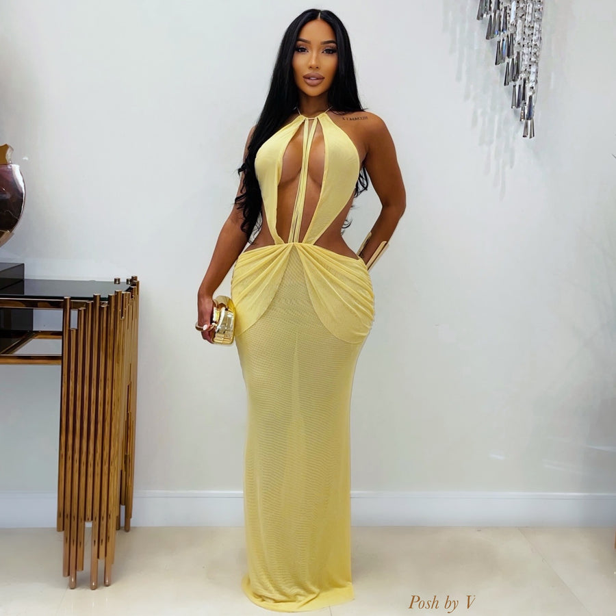 Bolivia resort dress (Yellow)