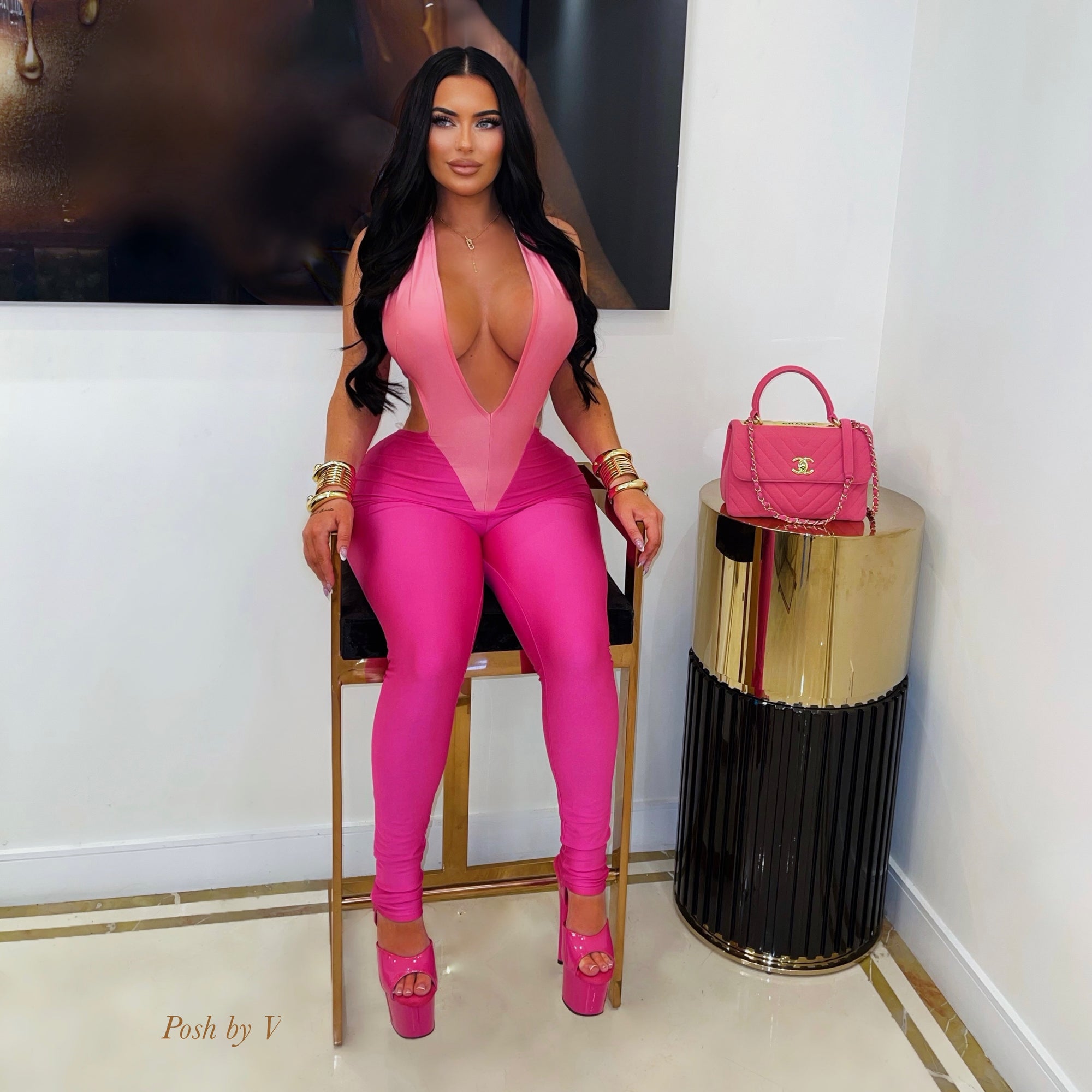 Doll jumpsuit (Pink)