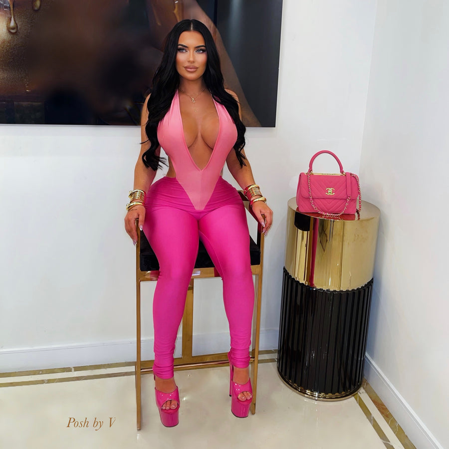 Doll jumpsuit (Pink)